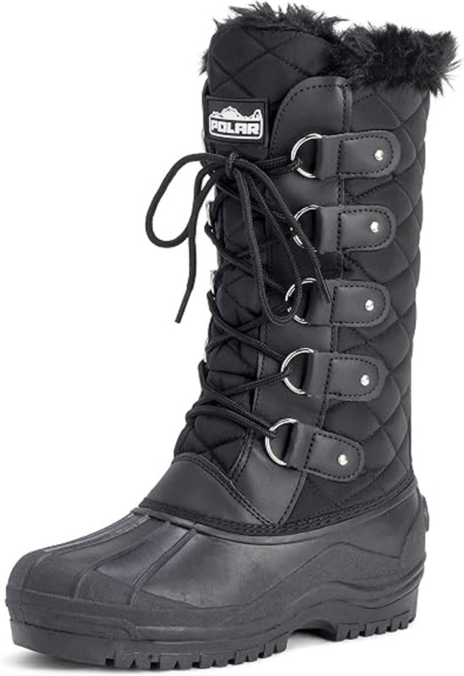 Polar Snow Knee Boots Womens 40 EUR Black Waterproof Tactical Mountain Walking